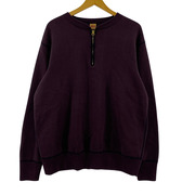スウェット・トレーナー DELUXEWARE HALF ZIP SWEAT/ボルドー