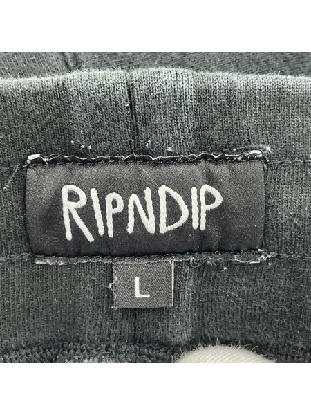 RIP N DIP パンツ 総柄 黒(L)