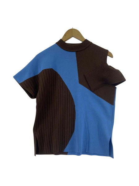 UNITED TOKYO ジオメトリックインターシャニット