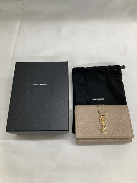 SAINT LAURENT/YSLライン/レザーキーケース/CFP613334