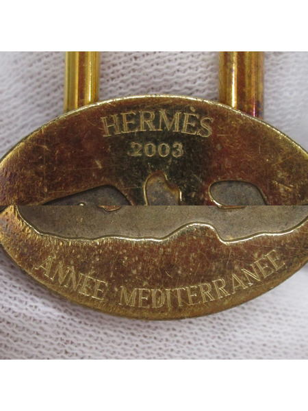 小物 Hermes　南京錠　地中海