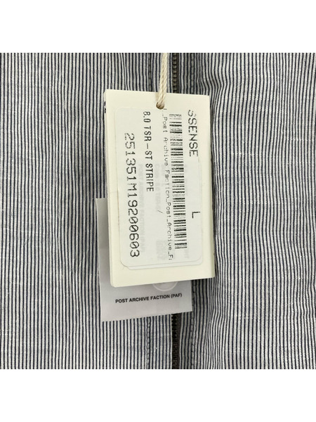POST ARCHIVE FACTION 8.0 Right shirt サイズL ブルー タグ付