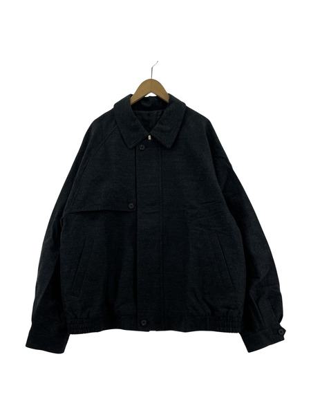 stein/23SS/ OVERSIZED HARRINGTON ZIP JACKET/グレー