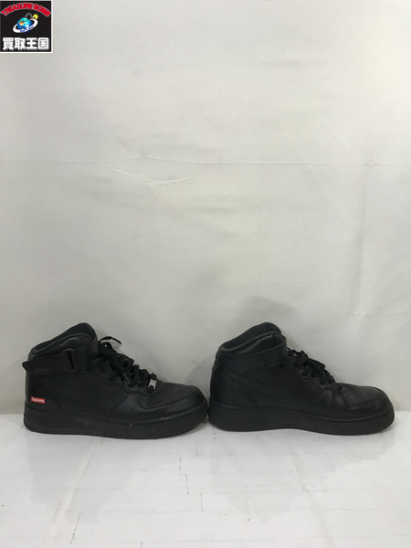 NIKE スニーカー Supreme AIR FORCE 1 MID 27.5cm FZ8784-001 黒