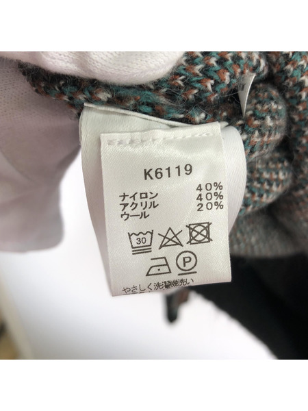 FRED PERRY ニット・セーター グリッチタータン クルーネックニットプルオーバー[値下]