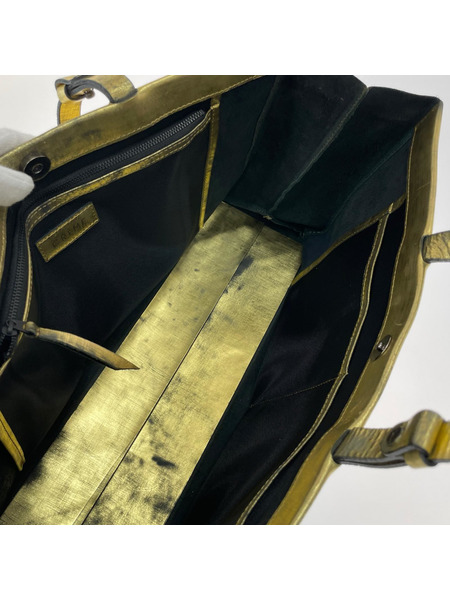 CREME トートバッグ CREME 箔805 トートバッグ ゴールド