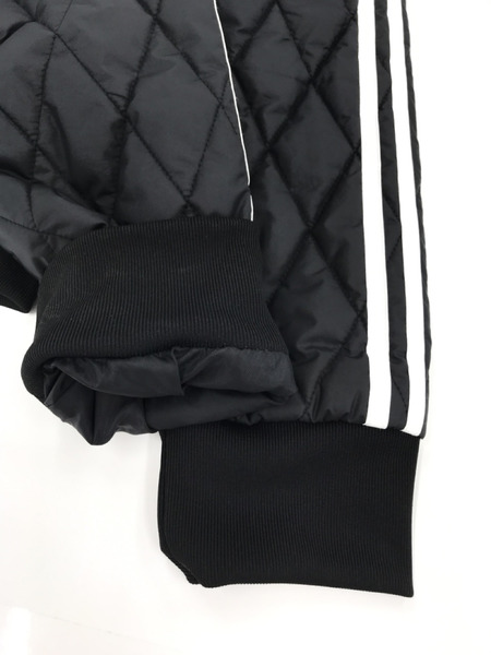 adidas キルティング トラックジャケット 黒 XL