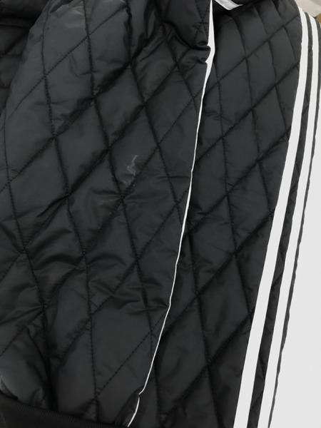 adidas キルティング トラックジャケット 黒 XL