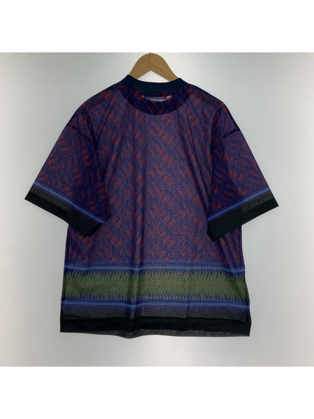 TOGA(VIRILIS）/Sheer jersey print T?shirt/44