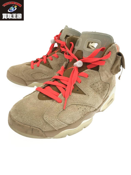 NIKE TRAVIS SCOTT AIR JORDAN6 RETRO SP British Khaki 26.5㎝ [値下]