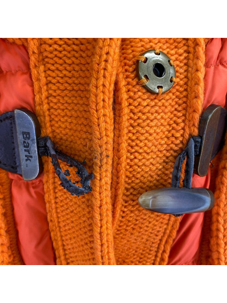 BARK ダウンベスト ニット ダウンベスト オレンジ