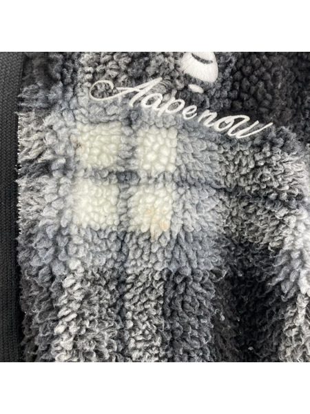 A BATHING APE ZIP UP SWEATER AAPSWM3830XXH タータンチェック (S)[値下]