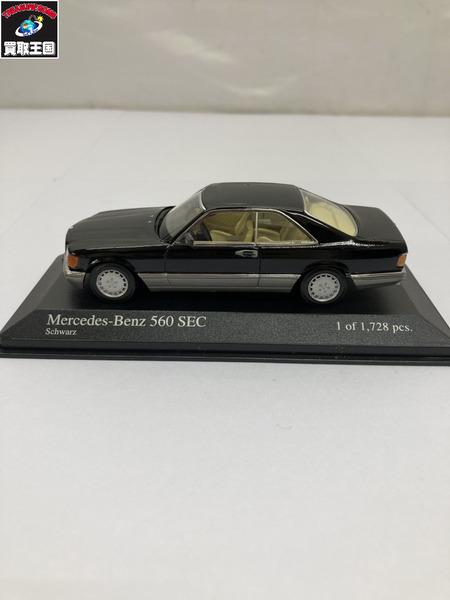 ミニチャンプス Mercedes-Benz 560 SEC ブラック  1/43