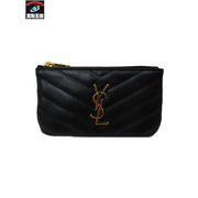 キーケース・キーリング saint laurent モノグラムキーポーチ 黒
