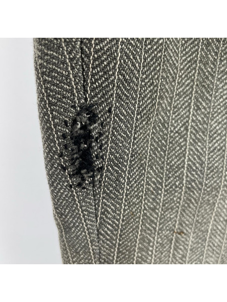 OLD・VINTAGE パンツ 推定30s フレンチブラックシャンブレーHBTワークパンツ W35