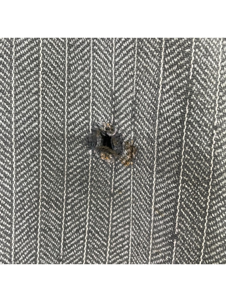 OLD・VINTAGE パンツ 推定30s フレンチブラックシャンブレーHBTワークパンツ W35