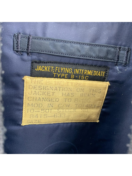 Buzz Rickson's フライトジャケット M13513  B-15C TYPE 紺 (38)