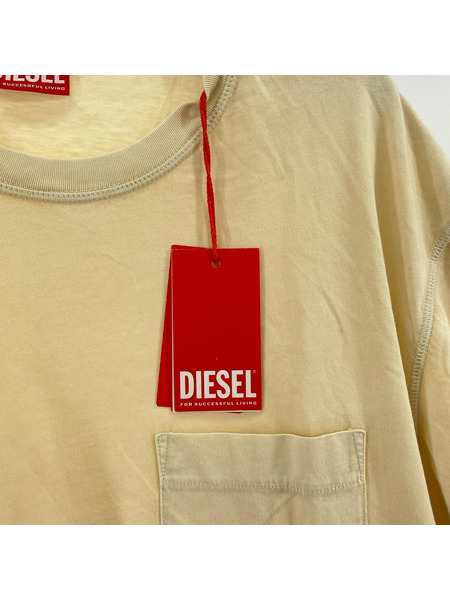 DIESEL 半袖Tシャツ・カットソー ポケットTシャツ ベージュ 3XL