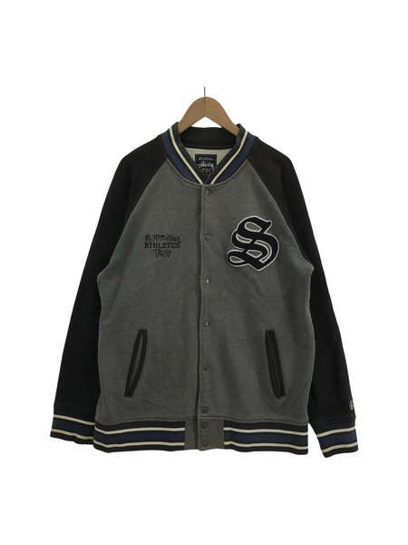 STUSSY 00s/スウェットスタジャン/XL