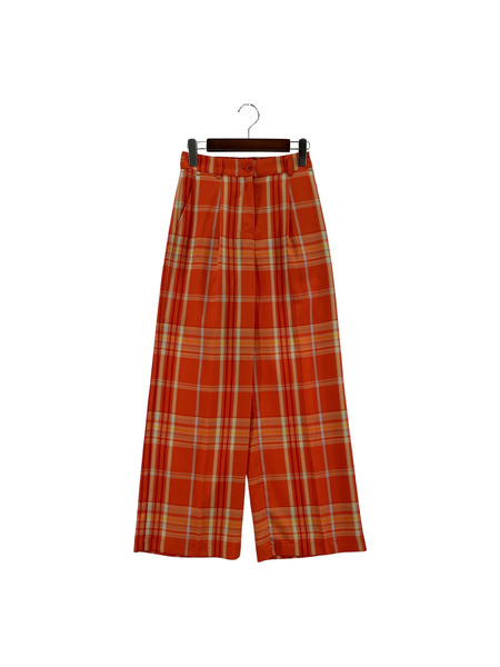 AMERI MADRAS CHECK STRAIGHT PANTS