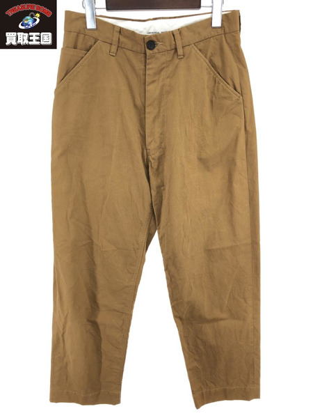 UNIVERSAL PRODUCTS NO TUCK WIDE TAPERED CHINO TROUSERS (2)[値下]