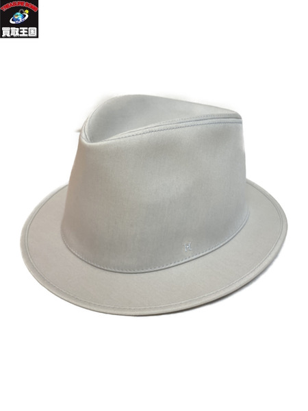 HERMES ハット 58　グレー