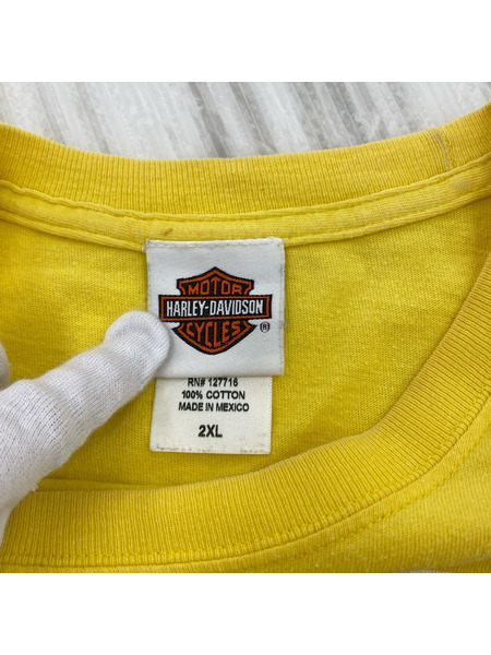 Harley-Davidson 半袖Tシャツ・カットソー メキシコ製 EASTERN SHORE Tee イエロー