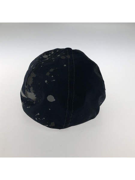 and wander splatter print CORDURA dry chino cap キャップ ネイビー