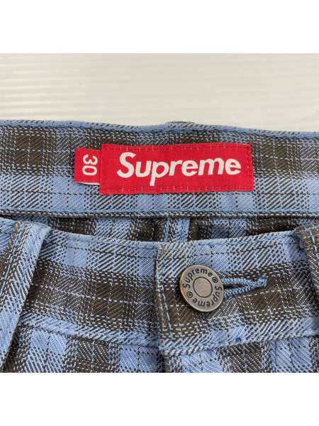 Supreme plaid baggy short