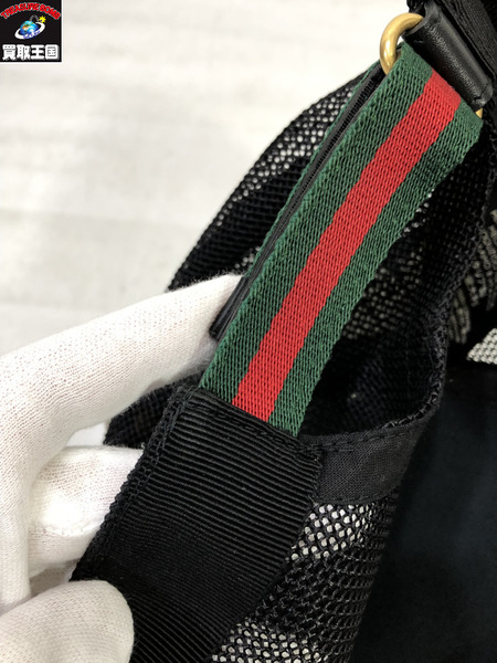 GUCCI GGスプリームタイガー　モノグラムメッシュキャップ