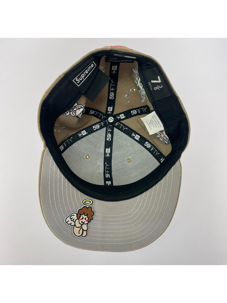 Supreme キャップ New Era  Characters S logo Cap ベージュ