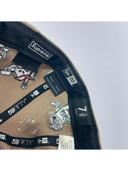 Supreme キャップ New Era  Characters S logo Cap ベージュ