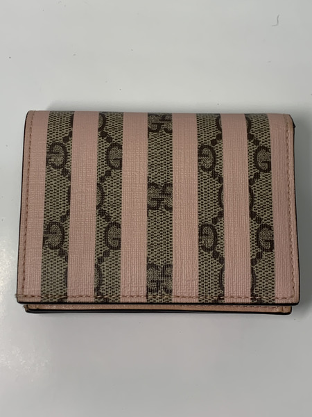 GUCCI GGスプリーム アイスクリーム付 カードケースウォレット 701489 開封品 グッチ 財布 2つ折り財布 コンパクトウォレット