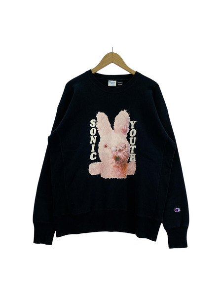 Champion スウェット・トレーナー Champion×SONIC YOUTH  L 黒[値下]