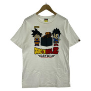 A BATHING APE  ×DRAGONBALL Z 悟空&悟飯 プリントS/STEE 白 (M)