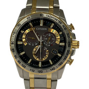 CITIZEN エコドライブ電波ソーラー クロノグラフ 腕時計 E610-S104840