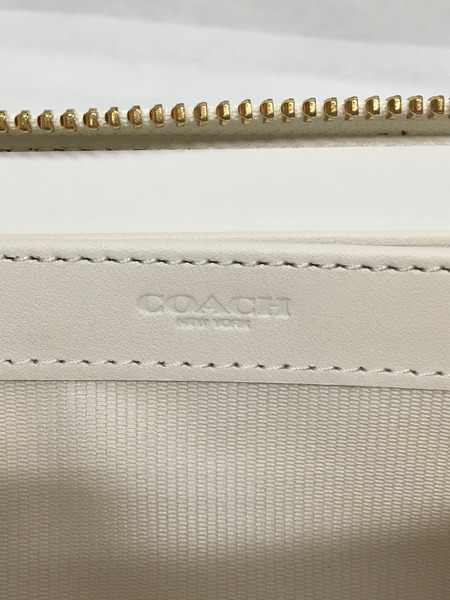 COACH レザー ラウンドジップ ロングウォレット 