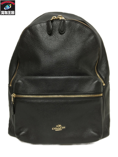 COACH レザーリュック F38288 ブラック