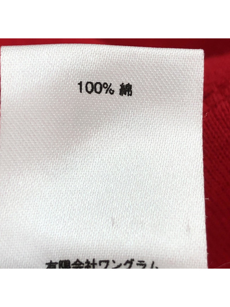 17SS/Supreme/Sleeve Patch Hooded Sweatshirt/XL/RED