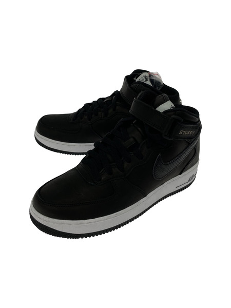 NIKE STUSSY X AIR FORCE 1 MID 'BLACK SNAKESKIN'　25.0cm