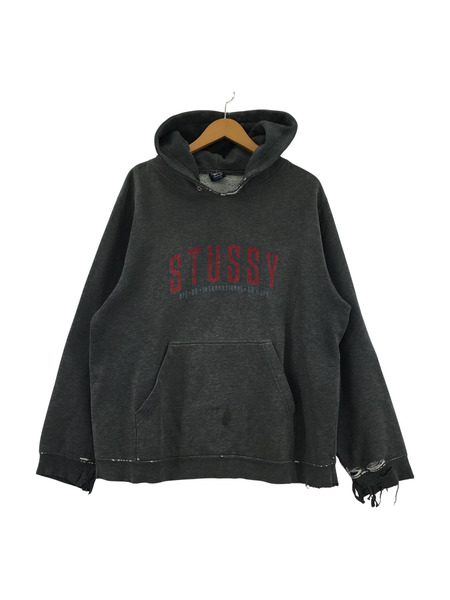 90?00s/STUSSY/USA製/紺タグ/パーカー(M)