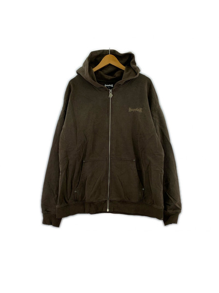 SUPPLIER パーカー(ジップアップ) バッククロス スタッズ BRW XL[値下]