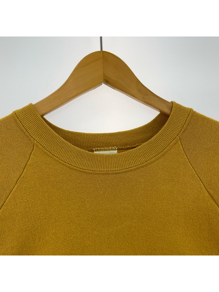 スウェット・トレーナー FRUIT OF THE LOOM 80s USA クルーネック マスタード