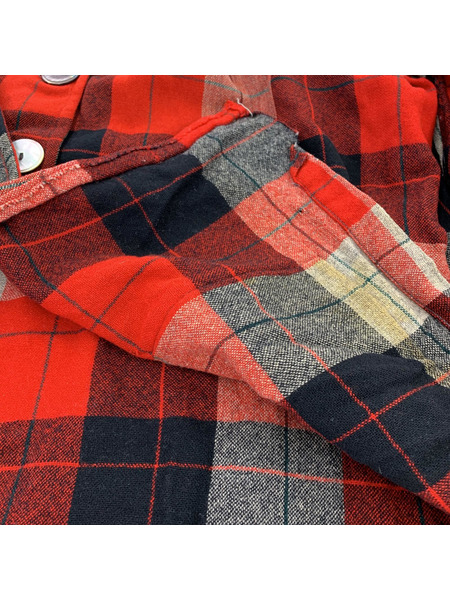 40s-50s頃 PENDLETON デカボタン ウールシャツジャケット レッドチェック