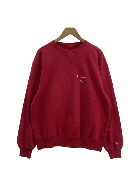 Champion 90S LS スウェット レッド[値下]