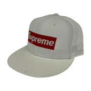 NEW ERA×Supreme 22FW money box logo cap/ホワイト