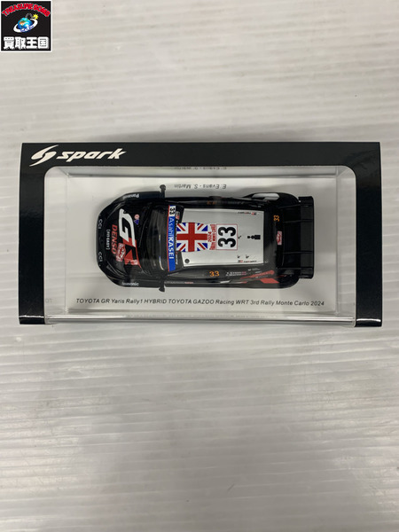 spark 1/43 TOYOTA GR Yaris Rally1 3rd Monte Carlo 2024