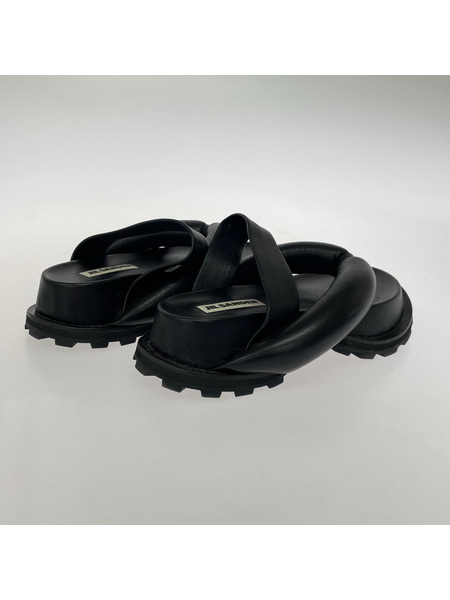 JIL SANDER シューズ プラットフォームサンダル 37 ブラック