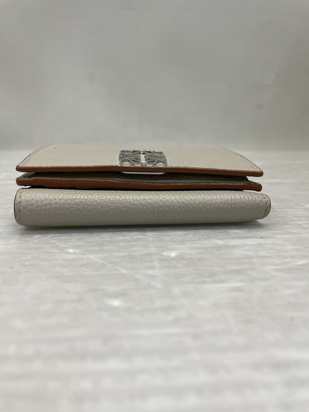LOEWE アナグラム トライフォールドウォレット ベージュ