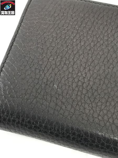 GUCCI 長財布 インターロッキングG レザー 黒